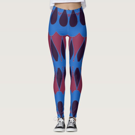 Een levendige veelkleurige klassieker "Ratti_Creat Leggings (Voorkant)