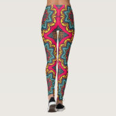 Een levendige veelkleurige klassieker "Ratti_Creat Leggings (Achterkant)