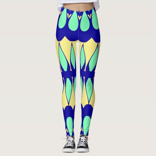 Een levendige veelkleurige klassieker "Ratti_Creat Leggings (Voorkant)