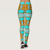 Een levendige veelkleurige klassieker "Ratti_Creat Leggings (Achterkant)