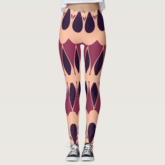 Een levendige veelkleurige klassieker "Ratti_Creat Leggings (Voorkant)