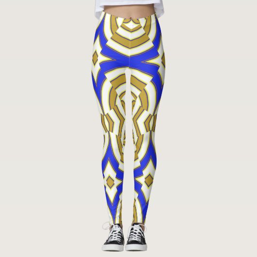 Een levendige veelkleurige klassieker "Ratti_Creat Leggings (Voorkant)