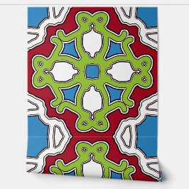 Een levendige veelkleurige "Ratti_Creative_Arts" Behang