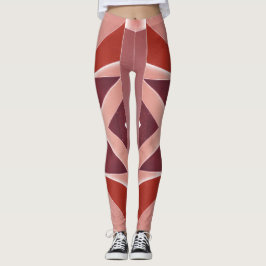 Een levendige veelkleurige "Ratti_Creative_Arts" L Leggings