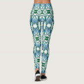 Een levendige veelkleurige "Ratti_Creative_Arts" L Leggings (Achterkant)