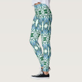 Een levendige veelkleurige "Ratti_Creative_Arts" L Leggings (Links)