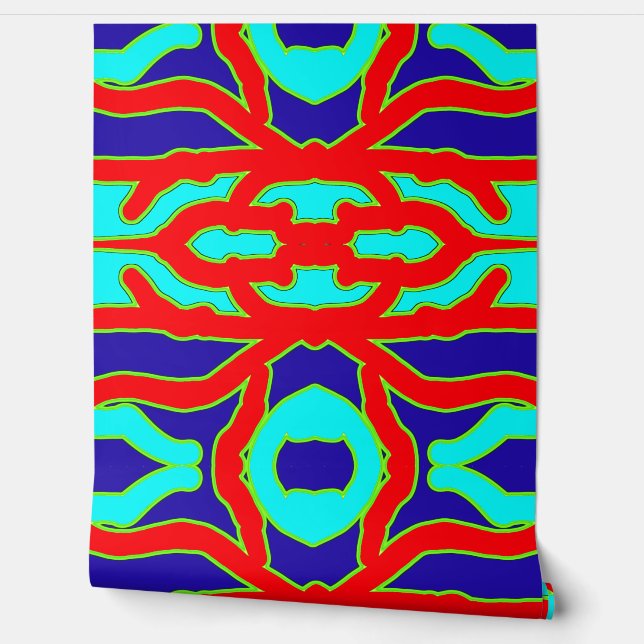 Een levendige veelkleurige "Ratti_Creative_Arts" W Behang (Afrollen)