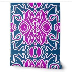 Een levendige veelkleurige "Ratti_Creative_Arts" W Behang