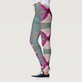 Een levendige veelkleurige stropdas-kleurstof "Rat Leggings (Links)