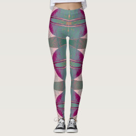 Een levendige veelkleurige stropdas-kleurstof "Rat Leggings