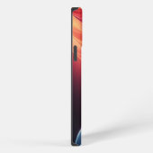 Een levendige verloopgolf iPhone hoesje (Rechterkant)