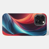 Een levendige verloopgolf iPhone hoesje (Achterkant horizontaal)