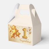 Een levendige viering van een jaar bedankdoosjes (Achterkant)