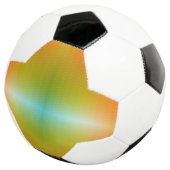 Een levendige voetbal met een verlooppatroon  (Drie kwart)