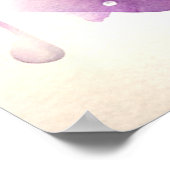 Een levendige Waterverf schilderij van een Lady Po Poster (Hoek)