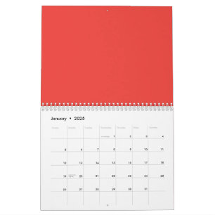 Een levendige weergave van kleurovergangen van die kalender