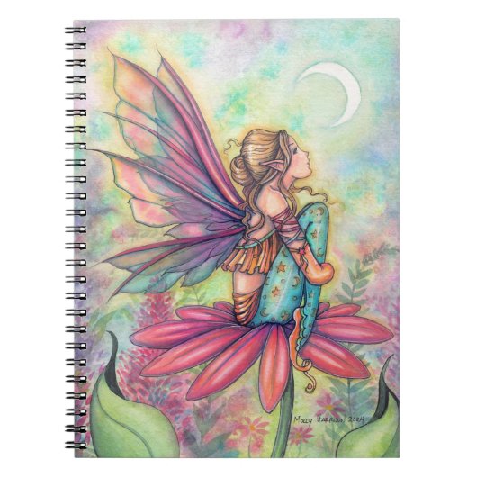 Een levendige World Fairy Fantasy Waterverf Kunst Notitieboek (Voorkant)