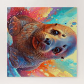 Een levendige zeehond legpuzzel (Horizontaal)