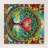 Een levensboom vol liefde legpuzzel (Horizontaal)