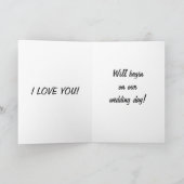 EEN LEVENSLANGE ROMANTISCHE PICKNICK VOOR MIJN BRU KAART (Binnen)