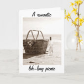 EEN LEVENSLANGE ROMANTISCHE PICKNICK VOOR MIJN BRU KAART (Gele Bloem)