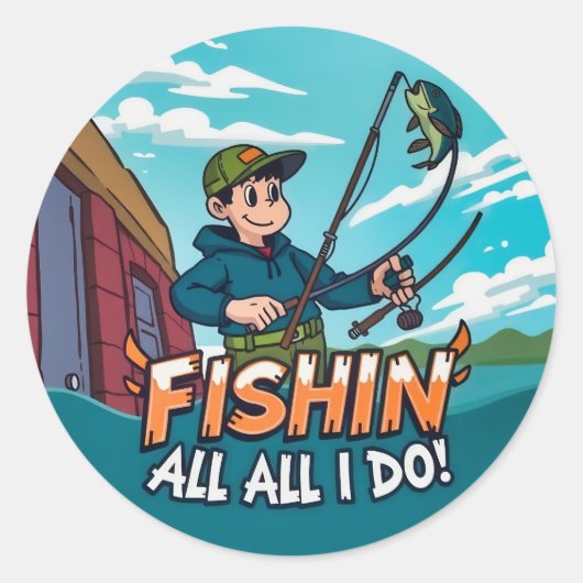 Een levensstijl van avontuur ronde sticker (Voorkant)