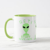 Een LGM-medewerker Alien-Humor UFO Geek Fun SETI Mok (Links)