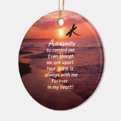 Een libel om me te herinneren keramisch ornament (Links)