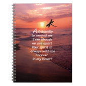 Een libel om me te herinneren notitieboek (Voorkant)