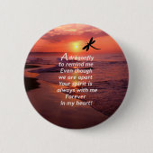 Een libel om me te herinneren ronde button 5,7 cm (Voorkant)