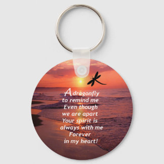 Een libel om me te herinneren sleutelhanger