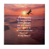 Een libel om me te herinneren tegeltje (Voorkant)