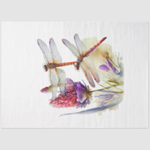 Een Libelle Waterverf Serie Ontwerp 4 Tissuepapier
