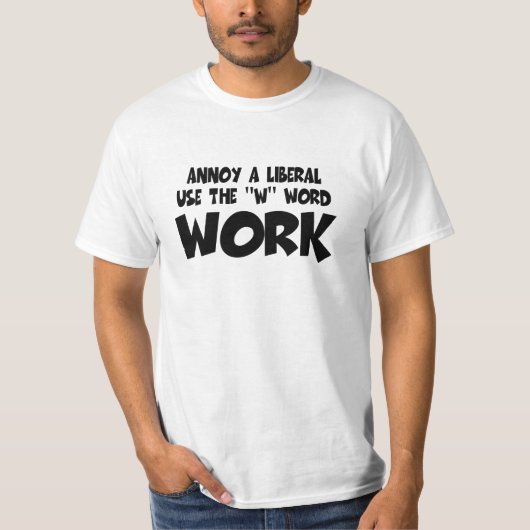 Een liberaal anti-liberaal-annoy liberaal t-shirt (Voorkant)