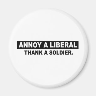 EEN LIBERAL. DANK EEN SOLDAAT MAGNEET