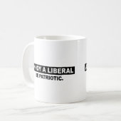 EEN LIBERAL. PATRIOTISCH KOFFIEMOK (Voorkant links)