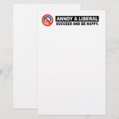 EEN LIBERAL. SUCCEED EN GEWELD BRIEFPAPIER (Voorkant / Achterkant)