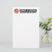 EEN LIBERAL. SUCCEED EN GEWELD BRIEFPAPIER (Staand voorkant)