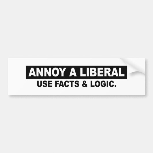 EEN LIBERALE GEBRUIKSFACTEN EN LOGISCHE BUMPERSTICKER (Voorkant)