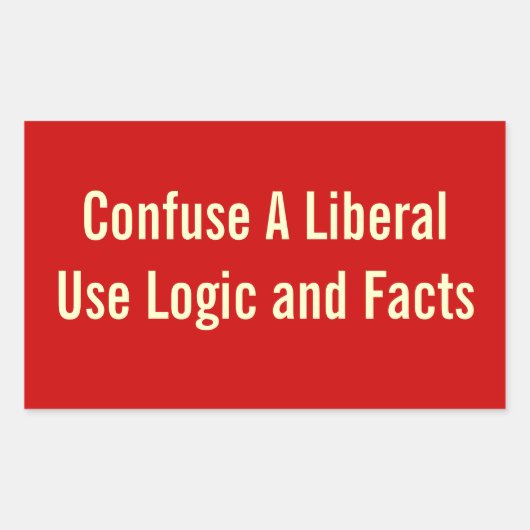 Een liberale Sticker verwarren (Voorkant)