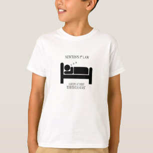Een lichaam in rust neigt om op zijn zachtst gezeg t-shirt