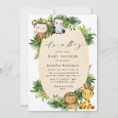 EEN LICHAAM | Uitnodiging tot het baby shower oerw (Voorkant)