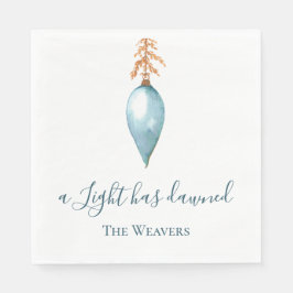 Een Licht Is Aangebroken | Aangepaste Aquarel Kers Servet