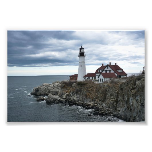 Een licht naar Zee Foto Afdruk (Voorkant)