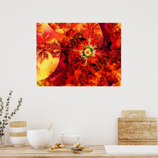 een licht schijnen poster (Keuken)