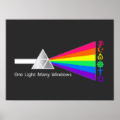 Eén licht veel ramen zetten zich unitair op poster (Voorkant)