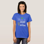 Een licht vormen op Autism Awareness Mam Birthday T-shirt (Voorkant volledig)