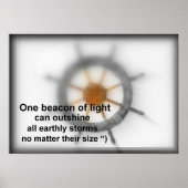 Een lichtbaken. poster (Voorkant)