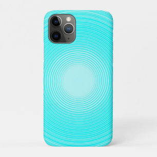 Een lichtblauwe cirkels op een lichtere blauwe ach Case-Mate iPhone case