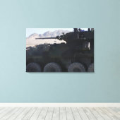 Een lichte gepantserde brand canvas afdruk (Insitu (Houten vloer))